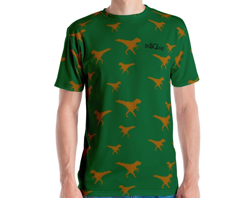 Funky Dino in Pixel art, GOLDEN T-rex. In 8 COLOR VARIANTS. Men's T-shirt