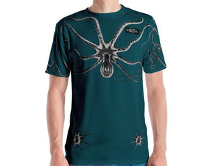 Dark Zinc Grey Octopus, 4 COLOR VARIANTS. Men's T-shirt.