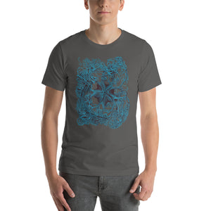Basket star with tangled legs, in "luminous blue". in Short-Sleeve Unisex T-Shirt