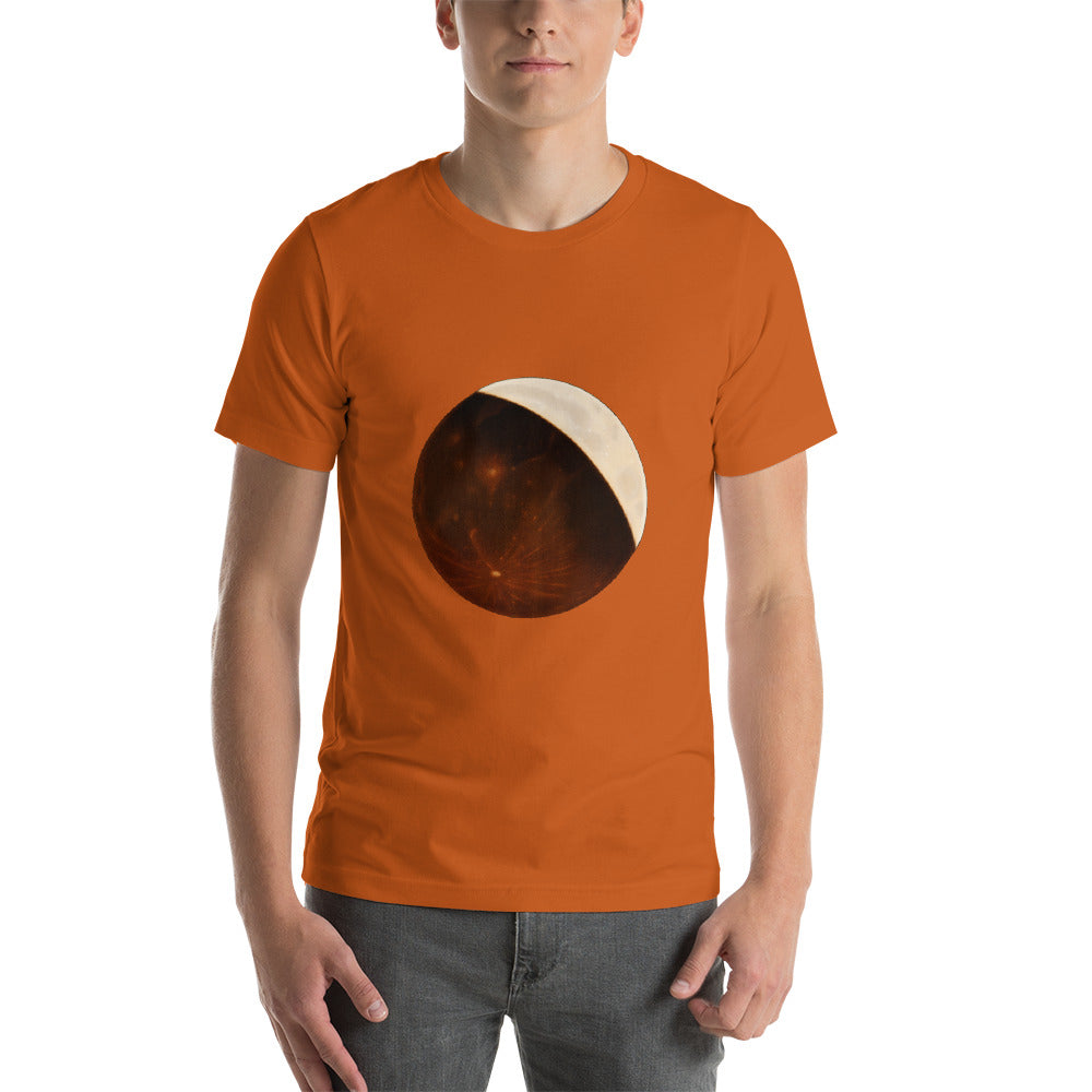 Partial eclipse of the moon. Short-Sleeve Unisex T-Shirts (5 color variants)